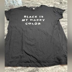 Black is My Happy Color Lulu Simon studios t shirt